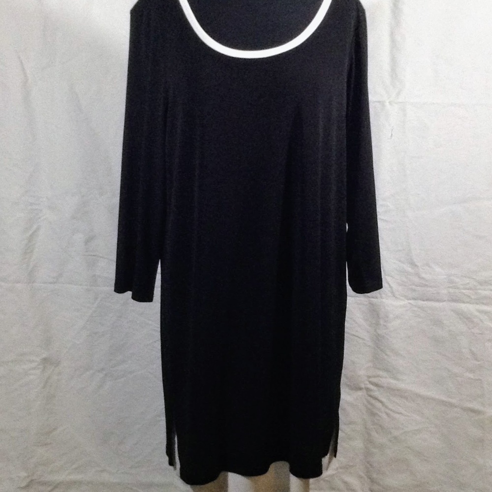 Calvin Klein Black&White Trim Oversized Dress, SzL